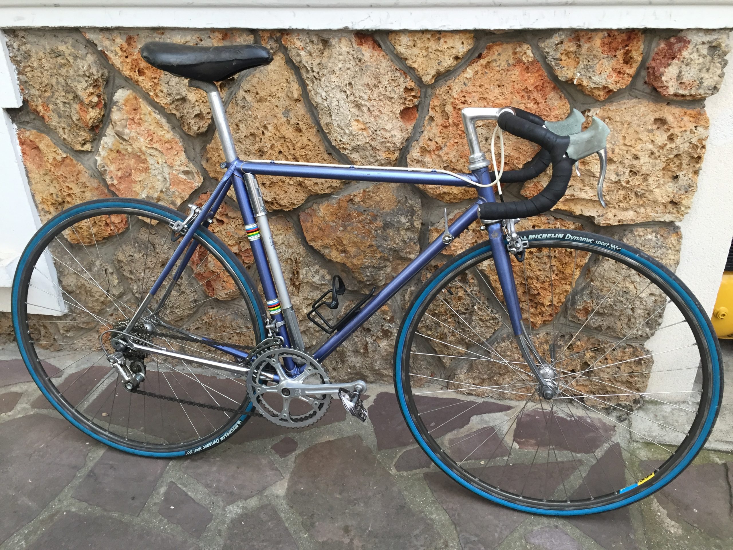 Vélo De Course Vintage Bernard Carré - Cadre Acier Violet - Campagnolo